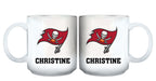 11oz White Personalized Ceramic Mug | Tampa Bay Buccaneers CurrentProduct, Custom Drinkware, Drinkware_category_All, Gift Ideas, NFL, Personalization, Personalized_Personalized, Tampa Bay Buccaneers, TBB 194207442470 $20.11