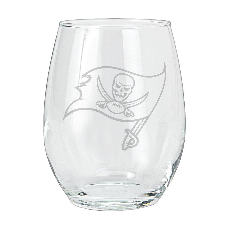15oz Etched Stemless Tumbler | Tampa Bay Buccaneers CurrentProduct, Drinkware_category_All, NFL, Tampa Bay Buccaneers, TBB 194207266083 $12.49