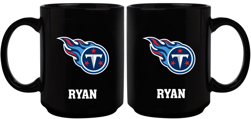 15oz Black Personalized Ceramic Mug | Tennessee Titans CurrentProduct, Drinkware_category_All, Engraved, NFL, Personalized_Personalized, Tennessee Titans, TTI 194207504666 $21.86