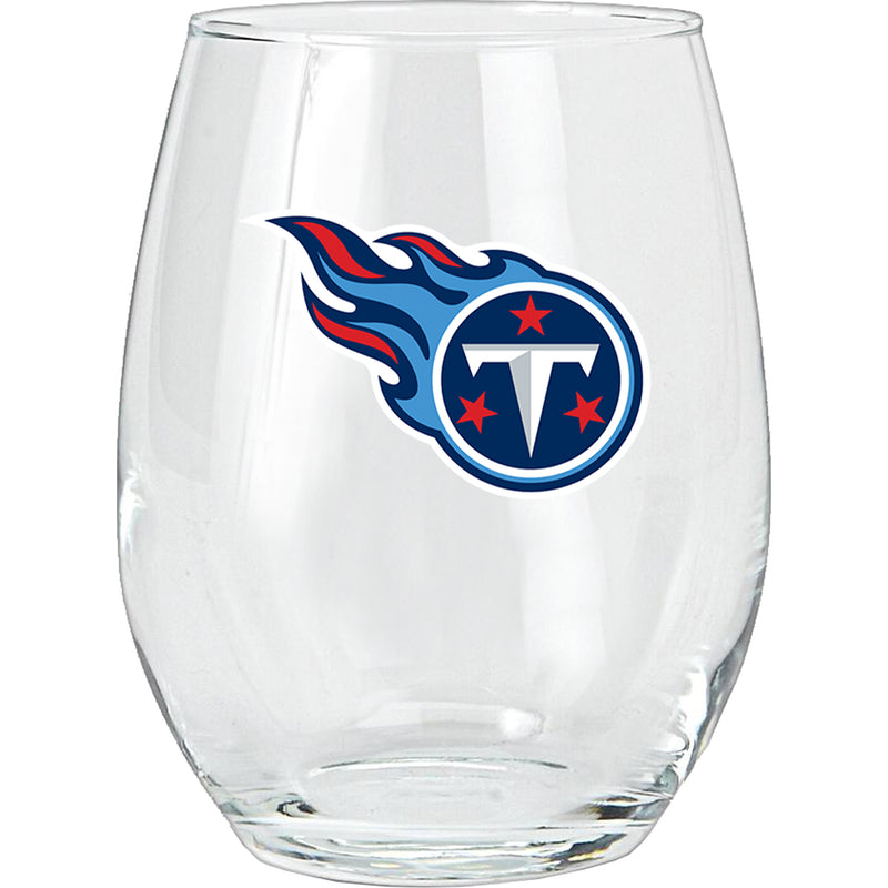 15oz Stemless Glass Tumbler | Tennessee Titans