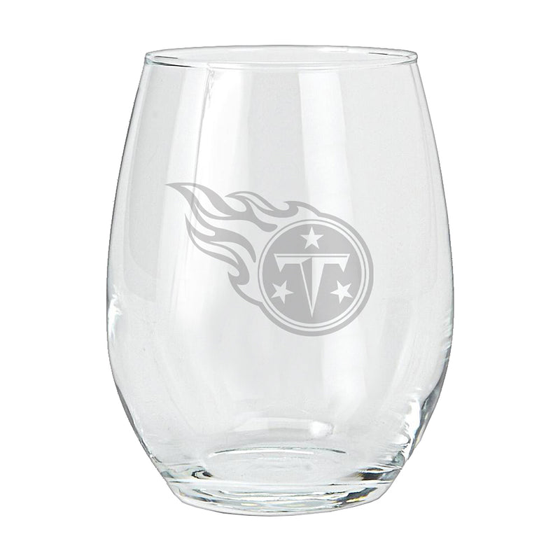 15oz Etched Stemless Tumbler | Tennessee Titans CurrentProduct, Drinkware_category_All, NFL, Tennessee Titans, TTI 194207266090 $12.49