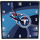 12 Inch Square Carbon Fiber Clock | Tennessee Titans NFL, OldProduct, Tennessee Titans, TTI 687746321264 $25