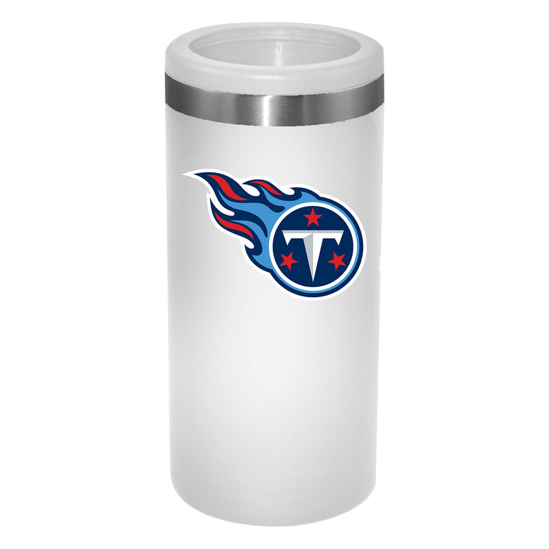 12oz White Slim Can Holder | Tennessee Titans