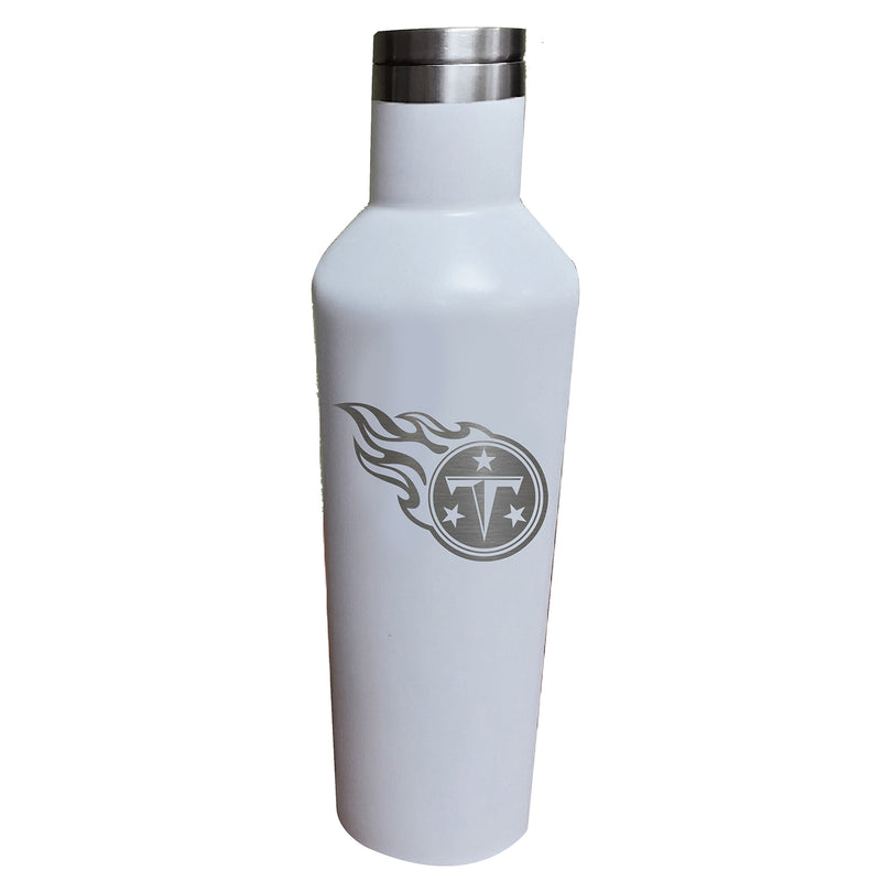 17oz White Etched Infinity Bottle | Tennessee Titans