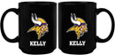 15oz Black Personalized Ceramic Mug | Minnesota Vikings CurrentProduct, Drinkware_category_All, Engraved, Minnesota Vikings, NFL, Personalized_Personalized, VIK 194207504703 $21.86