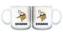 11oz White Personalized Ceramic Mug | Minnesota Vikings CurrentProduct, Custom Drinkware, Drinkware_category_All, Gift Ideas, Minnesota Vikings, NFL, Personalization, Personalized_Personalized, VIK 194207442456 $20.11