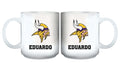 11oz White Personalized Ceramic Mug | Minnesota Vikings CurrentProduct, Custom Drinkware, Drinkware_category_All, Gift Ideas, Minnesota Vikings, NFL, Personalization, Personalized_Personalized, VIK 194207442456 $20.11