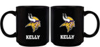 11oz Black Personalized Ceramic Mug | Minnesota Vikings CurrentProduct, Custom Drinkware, Drinkware_category_All, Gift Ideas, Minnesota Vikings, NFL, Personalization, Personalized_Personalized, VIK 194207372586 $20.11