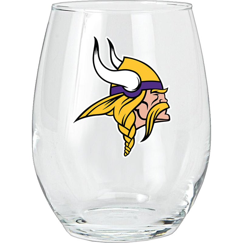 15oz Stemless Glass Tumbler | Minnesota Vikings