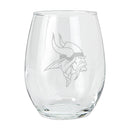 15oz Etched Stemless Tumbler | Minnesota Vikings CurrentProduct, Drinkware_category_All, Minnesota Vikings, NFL, VIK 194207266106 $12.49