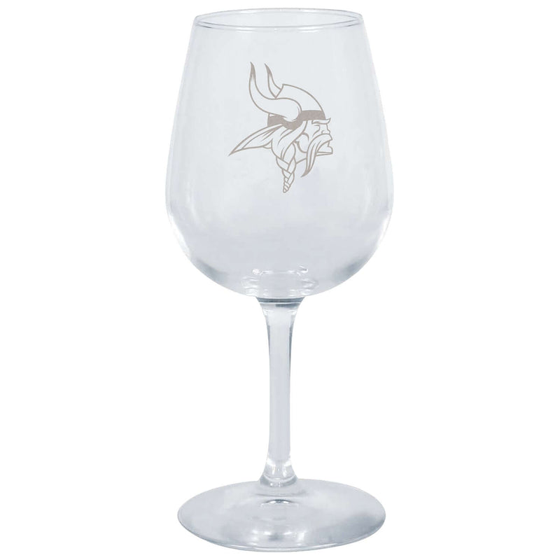12.75oz Stemmed Wine Glass | Minnesota Vikings CurrentProduct, Drinkware_category_All, Minnesota Vikings, NFL, VIK 194207629963 $13.99