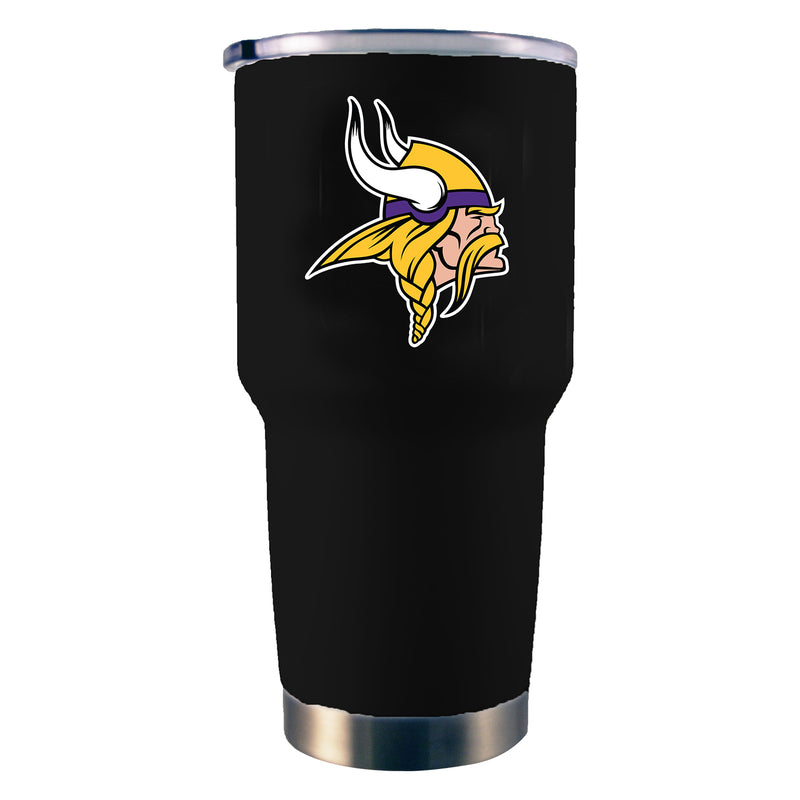 30oz Black Stainless Steel Tumbler | Minnesota Vikings