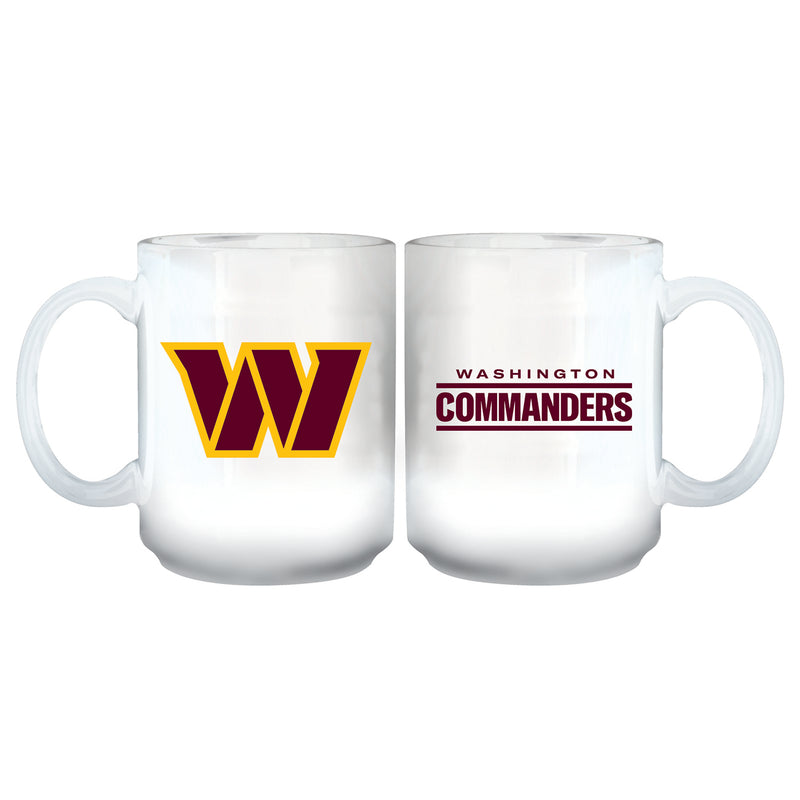 15oz White Sublimated Mug | Washington Commanders