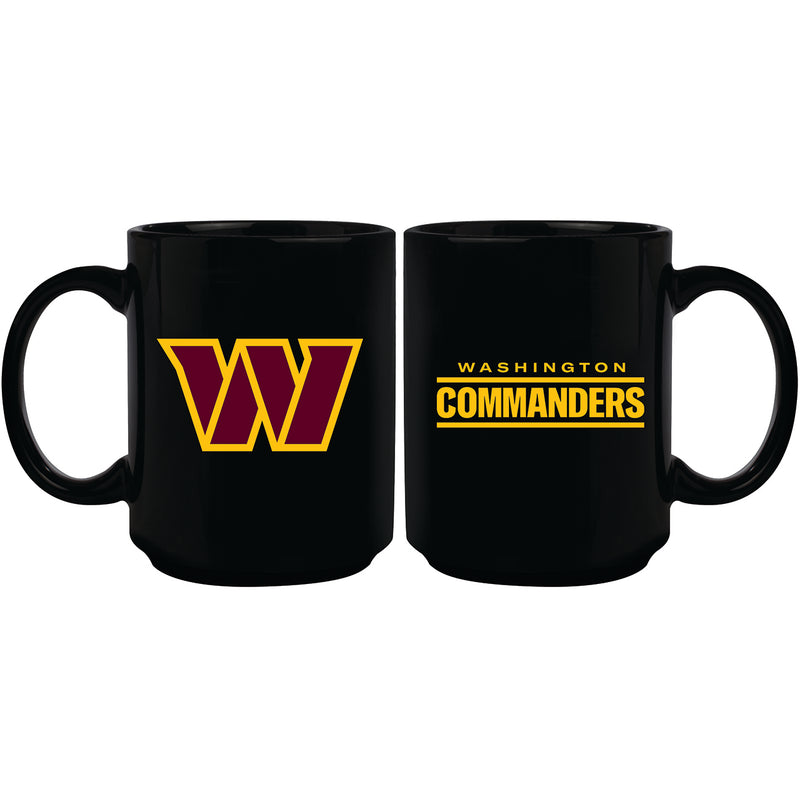 15oz Black Sublimated Mug | Washington Commanders