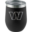 12oz Black Etched Stainless Steel Stemless Tumbler | Washington Commanders