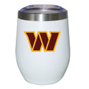 12oz White Stainless Steel Stemless Tumbler | Washington Commanders