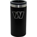 Etched Black Stainless Steel Slim Can Holder | Washington Commanders