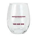 15oz Personalized Stemless Glass | Washington Football Team