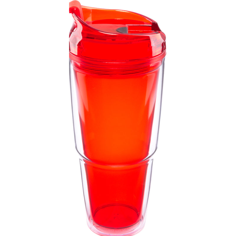 [6-Pack] 20oz Double Walled Plastic Tumbler