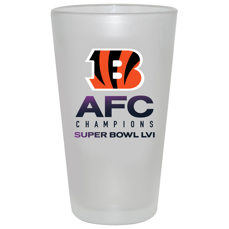 17 oz. Frosted Mixing Glass | 2021 AFC Cincinnati Bengals