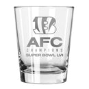 15 oz. Etched Old-Fashioned Glass | 2021 AFC Cincinnati Bengals