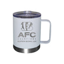12 oz. White Etched Stainless Steel Lowball with Handle | 2021 AFC Cincinnati Bengals