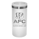 Etched White Stainless Steel Slim Can Holder | 2021 AFC Cincinnati Bengals