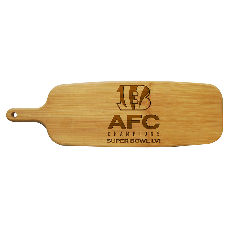 Bamboo Paddle Cutting and Serving Board | 2021 AFC Cincinnati Bengals