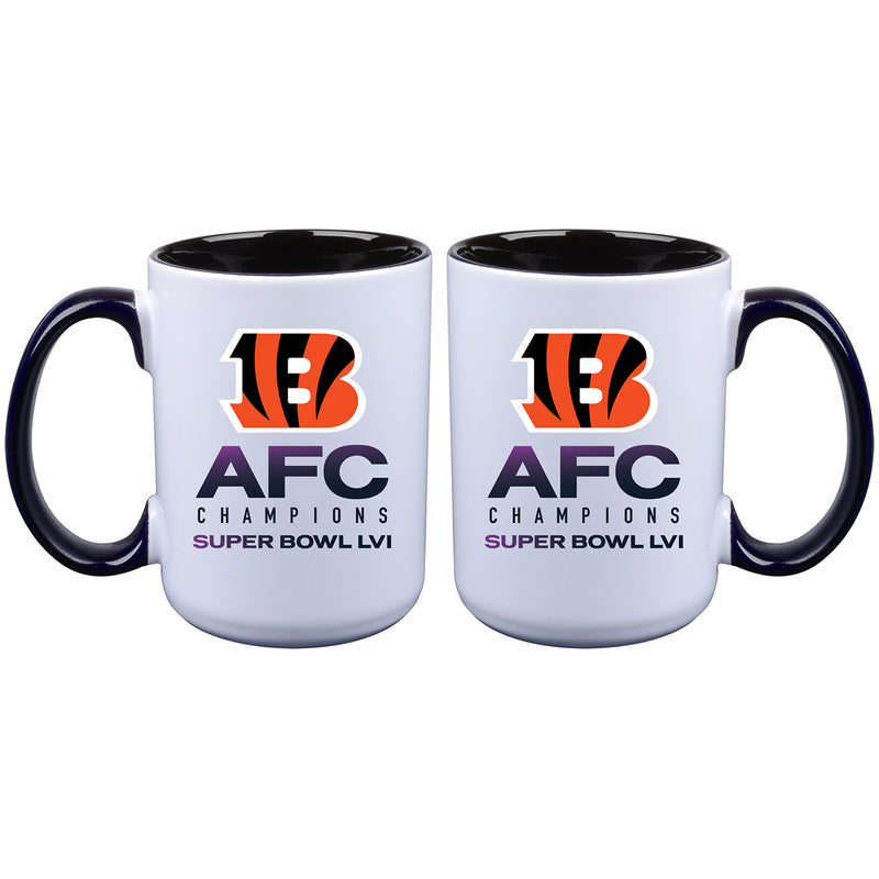 15 oz. Sublimated Inner Color Mug | 2021 AFC Cincinnati Bengals