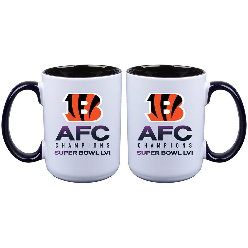 15 oz. Sublimated Inner Color Mug | 2021 AFC Cincinnati Bengals
