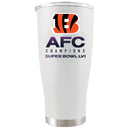 20 oz. White Stainless Steel Tumbler | 2021 AFC Cincinnati Bengals