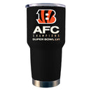 30 oz. Black Stainless Steel Tumbler | 2021 AFC Cincinnati Bengals