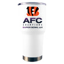 30 oz. White Stainless Steel Tumbler | 2021 AFC Cincinnati Bengals