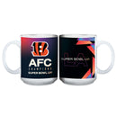 11 oz. White Sublimated Mug | 2021 AFC Cincinnati Bengals