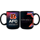 11 oz. Black Sublimated Mug | 2021 AFC Cincinnati Bengals