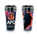 16 oz. Stainless Steel Tumbler with Insert | 2021 AFC Cincinnati Bengals