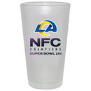 17 oz. Frosted Mixing Glass | 2021 NFC Los Angeles Rams
