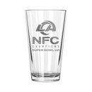 17 oz. Etched Mixing Glass | 2021 NFC Los Angeles Rams