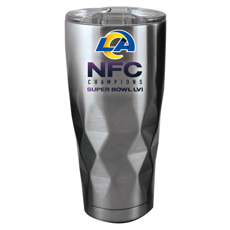 22 oz. Stainless Steel Diamond Tumbler | 2021 NFC Los Angeles Rams