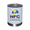 12 oz. White Stainless Steel Lowball | 2021 NFC Los Angeles Rams