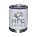 12 oz. White Etched Stainless Steel Lowball | 2021 NFC Los Angeles Rams
