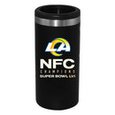 Black Stainless Steel Slim Can Holder | 2021 NFC Los Angeles Rams