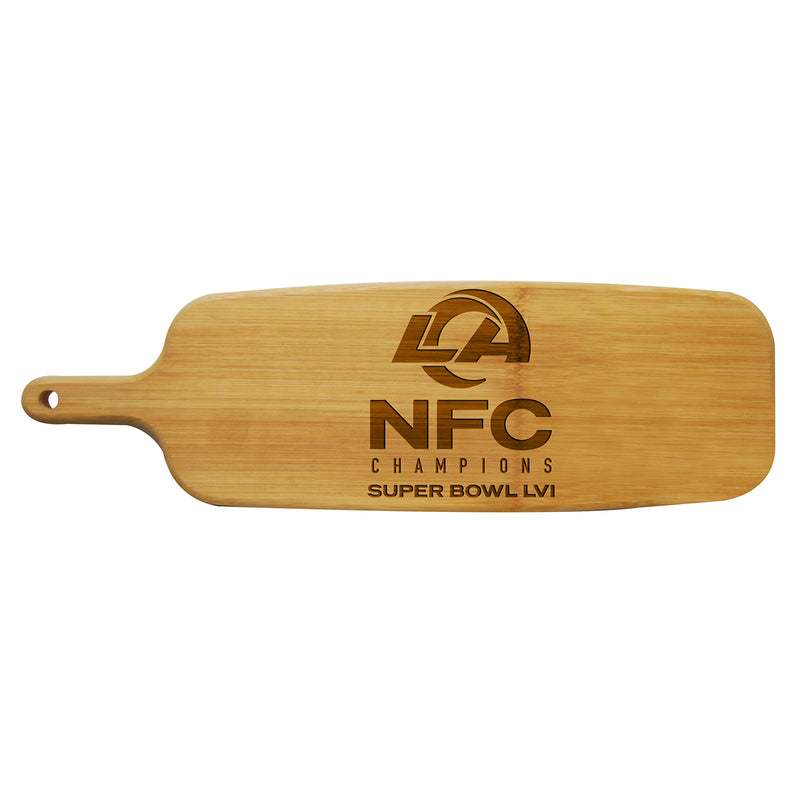Bamboo Paddle Cutting and Serving Board | 2021 NFC Los Angeles Rams