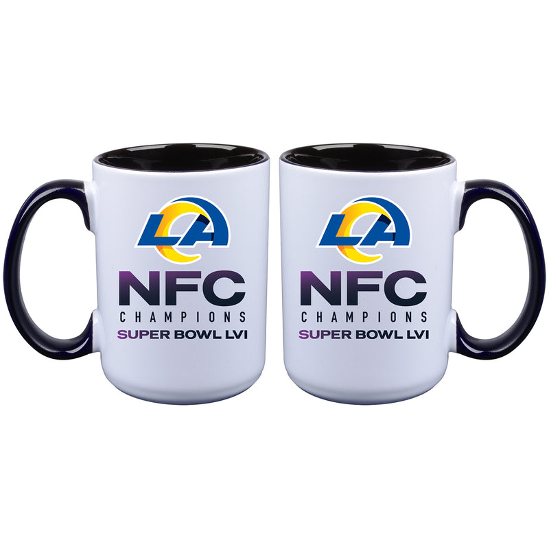 15 oz. Sublimated Inner Color Mug | 2021 NFC Los Angeles Rams