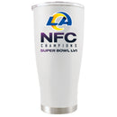 20 oz. White Stainless Steel Tumbler | 2021 NFC Los Angeles Rams