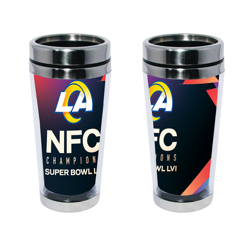 16 oz. Stainless Steel Tumbler with Insert | 2021 NFC Los Angeles Rams
