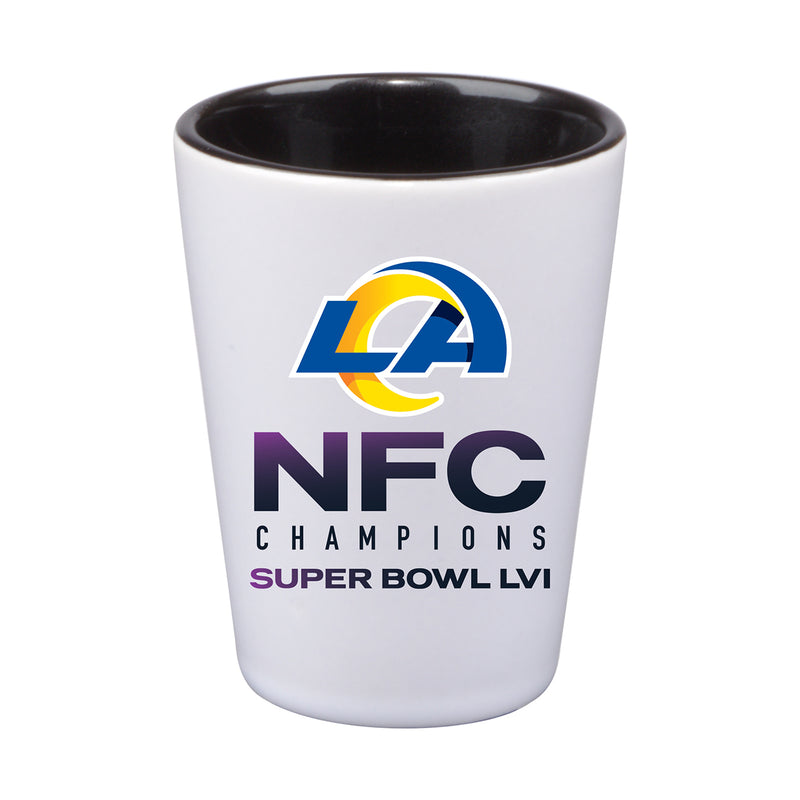 2 oz. Sublimated Inner Color Shot | 2021 NFC Los Angeles Rams