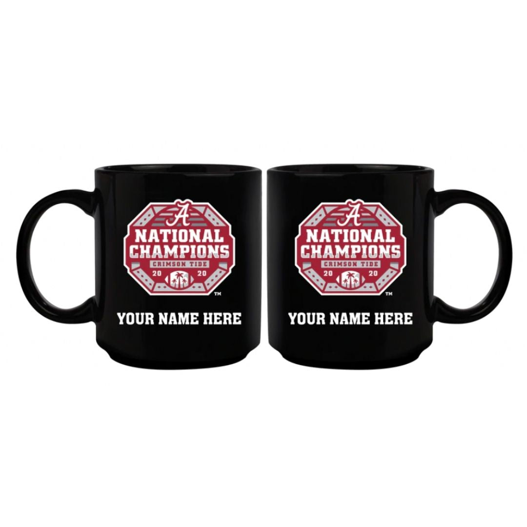 2020 NCAA Champs 11oz Personalized Black Ceramic Mug - Alabama