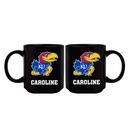 11oz Black Personalized Ceramic Mug | Kansas Jayhawks